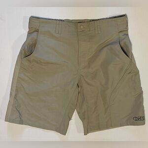 Men’s Gill Fishing Shorts Size XL Khaki  (0114)